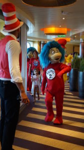 Dr. Seuss parade on the Carnival Cruise