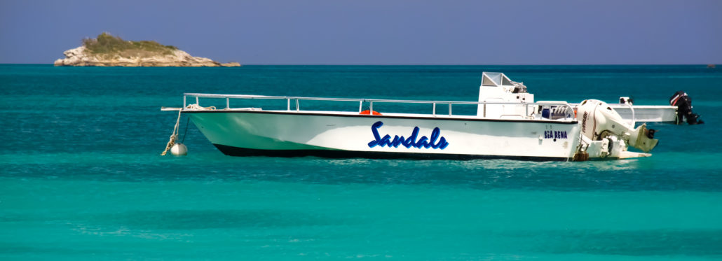 Sandals Resort Antigua boat