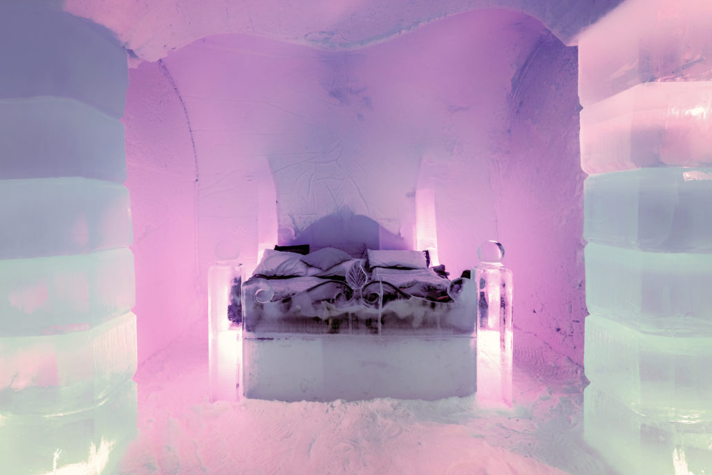 Honeymoon Suite in the Ice Hotel, Sorrisniva, Norway