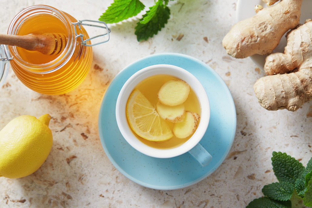 Lemon honey tea