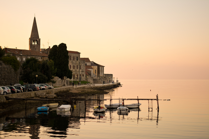 Autumn in Porec, Croatia at sunset © Dario Racane' | Dreamstime.com