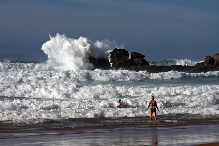 Surf at Castelejo Beach, Portugal
