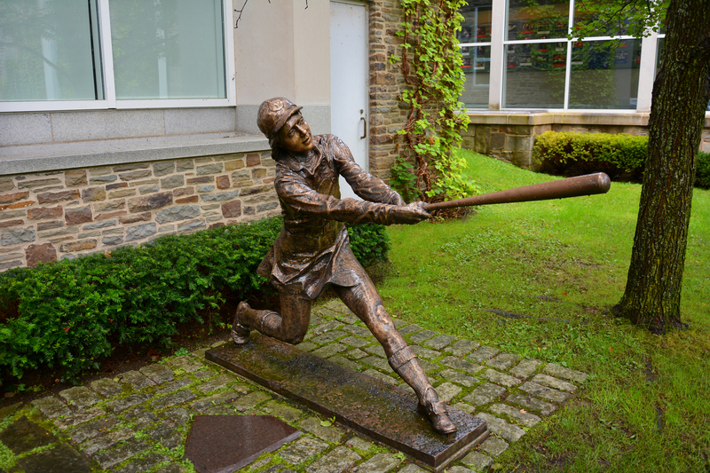 Woman at Bat Statue, outside National Baseball Hall of Fame Museum 