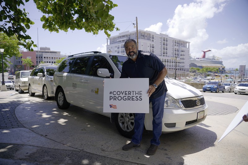 Taxi driver, by Convention Center