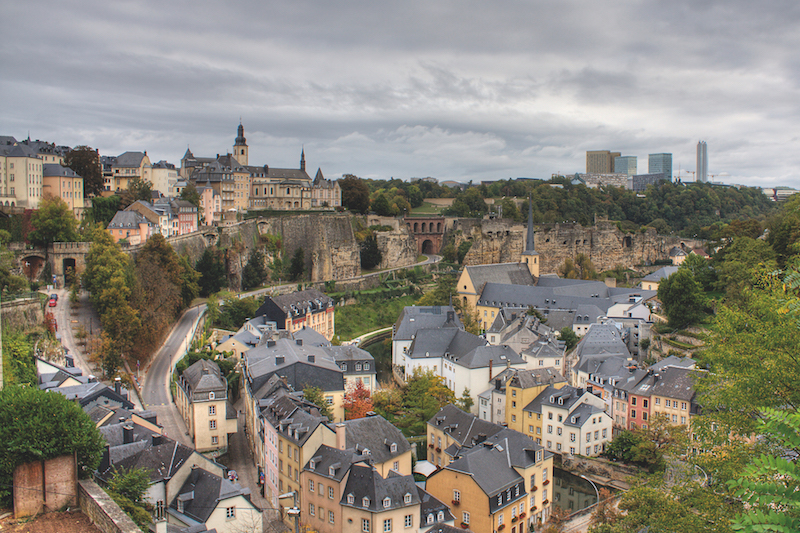 Grund neighborhood Old Town Luxembourg City