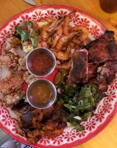 Lunch plate at Marjies Grill. 