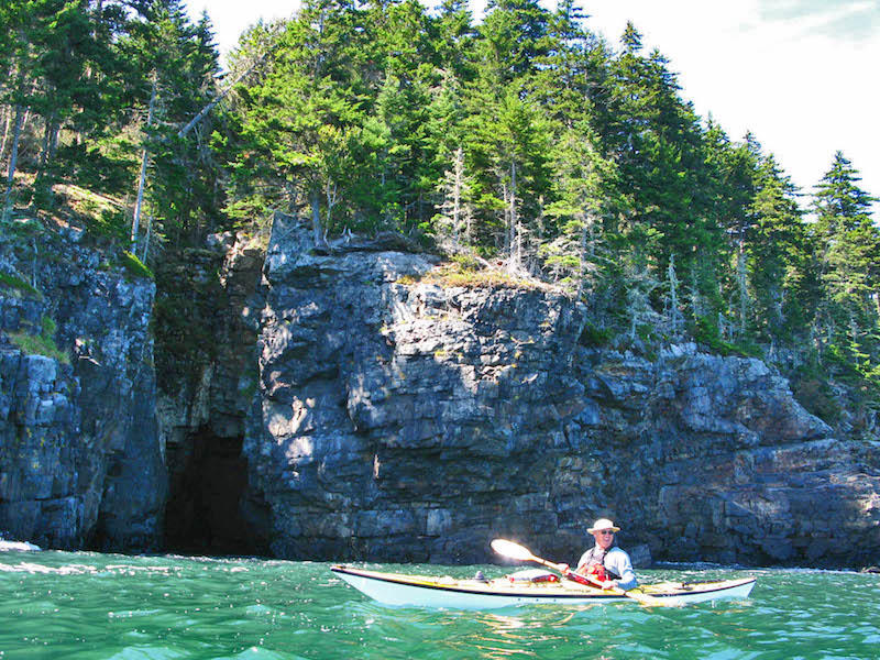 Kayaking Frenchman's Bay, Acadia National Park, Maine.