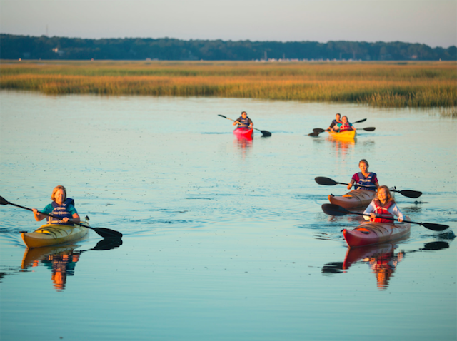 Kayaking.