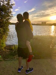 Family visiting Irvine