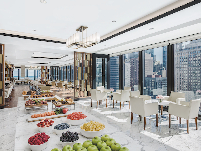 The Langham club dining area.
