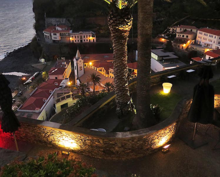 Sunset at the Estalagem Ponta do Sol, Ponta do Sol, Madeira, Portugal. 