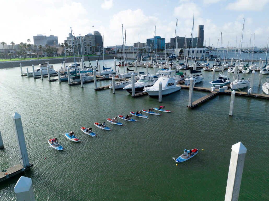 paddle board yoga 